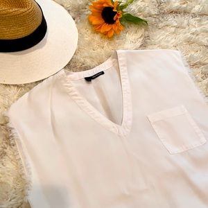 The Kooples white sleeveless top